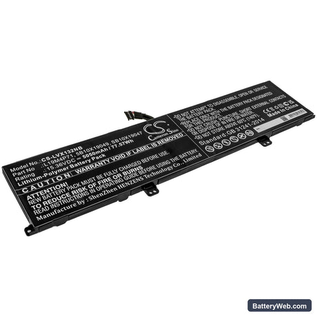 Lenovo ThinkPad X1 Extreme Gen 3 Replacement Battery, 15.36V, 5050mAh, Li-Polymer 1