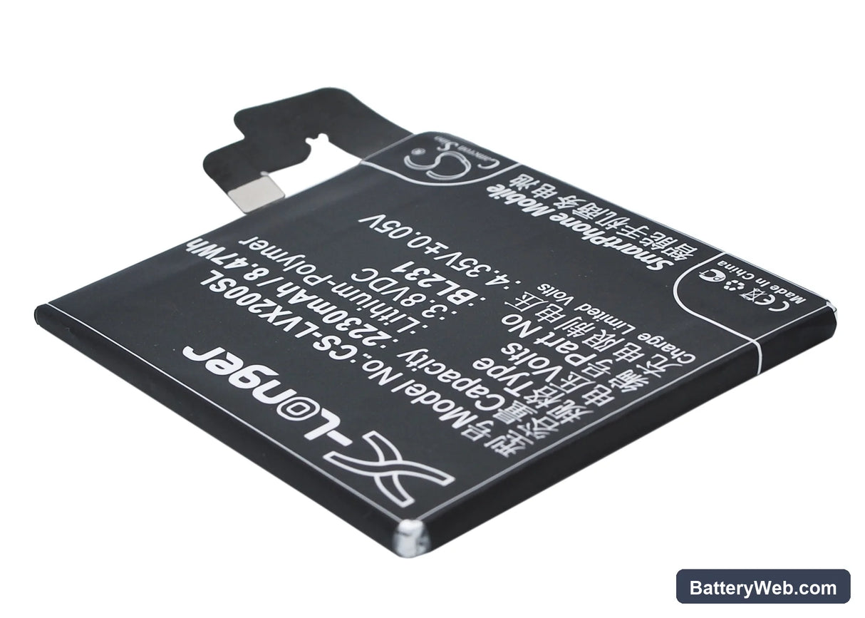 Lenovo VIBE X2 Replacement Battery, 3.8V, 2230mAh, Li-Polymer 3