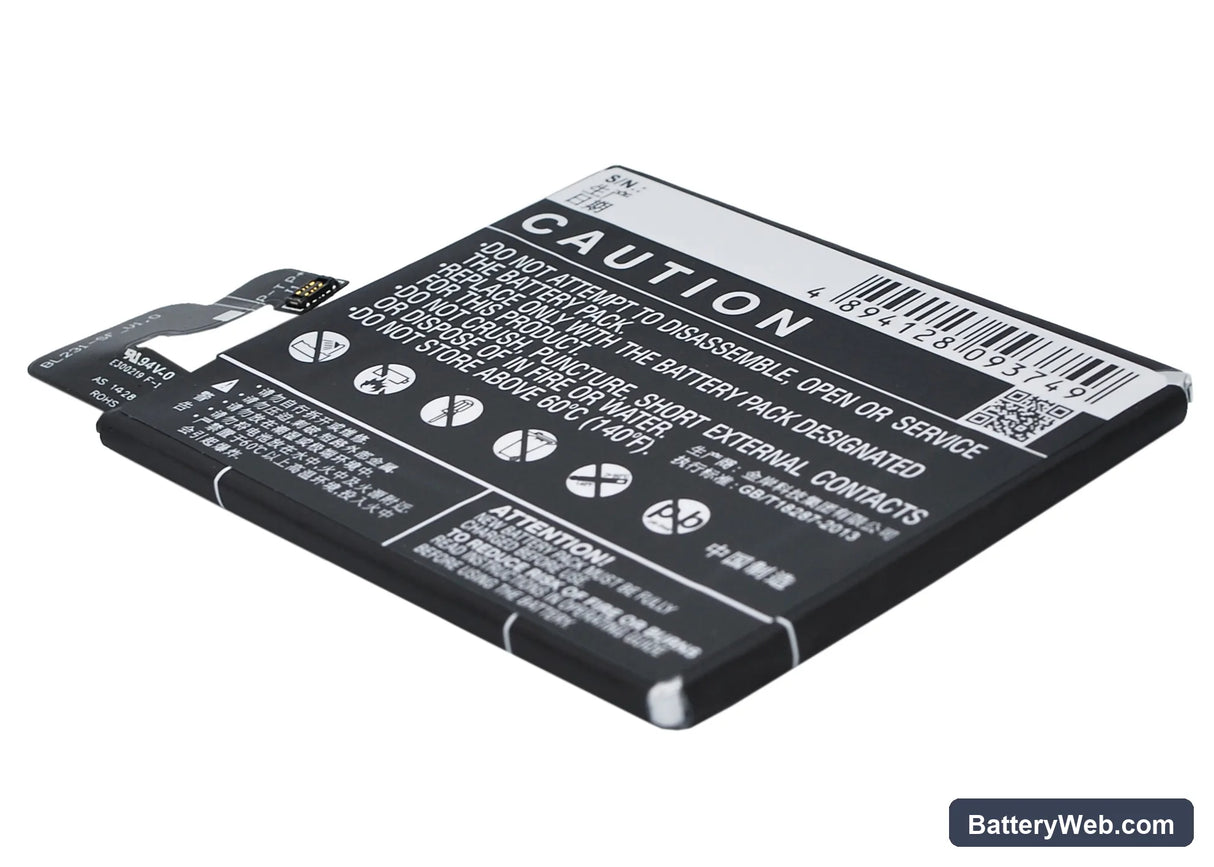 Lenovo VIBE X2 Replacement Battery, 3.8V, 2230mAh, Li-Polymer 4