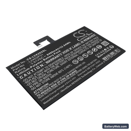 Lenovo XiaoXin Pad Pro 2024 Replacement Battery, 3.91V, 8400mAh, Li-Polymer 1