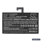 Lenovo XiaoXin Pad Pro 2024 Replacement Battery, 3.91V, 8400mAh, Li-Polymer 3