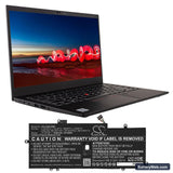 Lenovo ThinkPad X1 Carbon 2019 Replacement Battery, 15.36V, 3250mAh, Li-Polymer 5