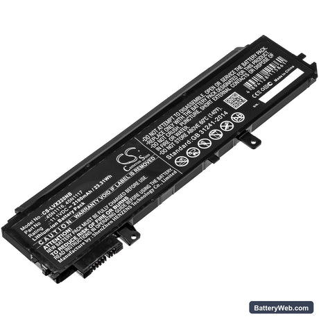 Lenovo Thinkpad X230s Ultrabook Replacement Battery, 11.1V, 2100mAh, Li-ion 1