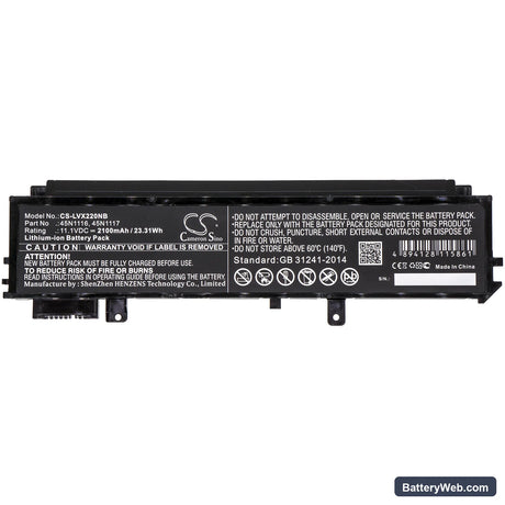 Lenovo Thinkpad X230s Ultrabook Replacement Battery, 11.1V, 2100mAh, Li-ion 5