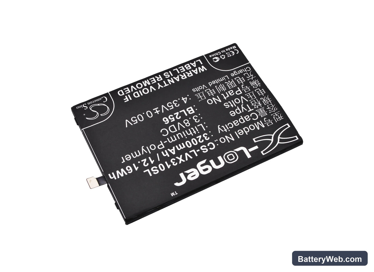 Lenovo Vibe X3 Lite Replacement Battery, 3.8V, 3200mAh, Li-Polymer 2