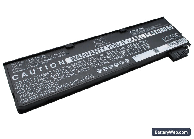 Lenovo ThinkPad T440 Replacement Battery, 11.1V, 4400mAh, Li-ion 1