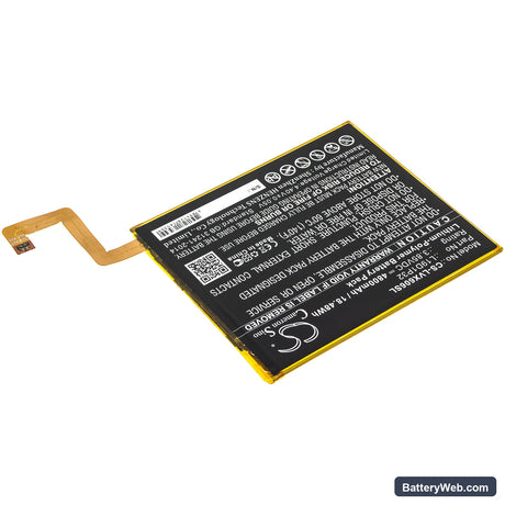 Lenovo Tab M10 Plus Replacement Battery, 3.85V, 4800mAh, Li-Polymer 2