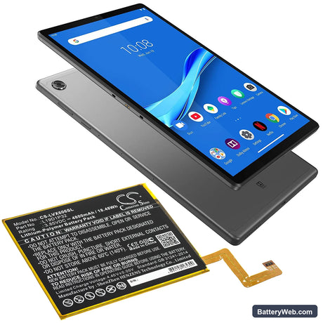 Lenovo Tab M10 Plus Replacement Battery, 3.85V, 4800mAh, Li-Polymer 5