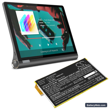 Lenovo Yoga Smart Tab Replacement Battery, 3.85V, 6800mAh, Li-Polymer 5