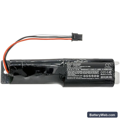 LXE VX9 Replacement Battery, 11.1V, 3400mAh, Li-ion 3