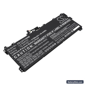 Lenovo Yoga 13W Replacement Battery, 15.44V, 3150mAh, Li-Polymer 1