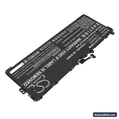 Lenovo Yoga 13W Replacement Battery, 15.44V, 3150mAh, Li-Polymer 2