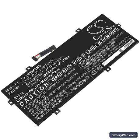 Lenovo Yoga Duet 2020 Replacement Battery, 7.7V, 5250mAh, Li-Polymer 1