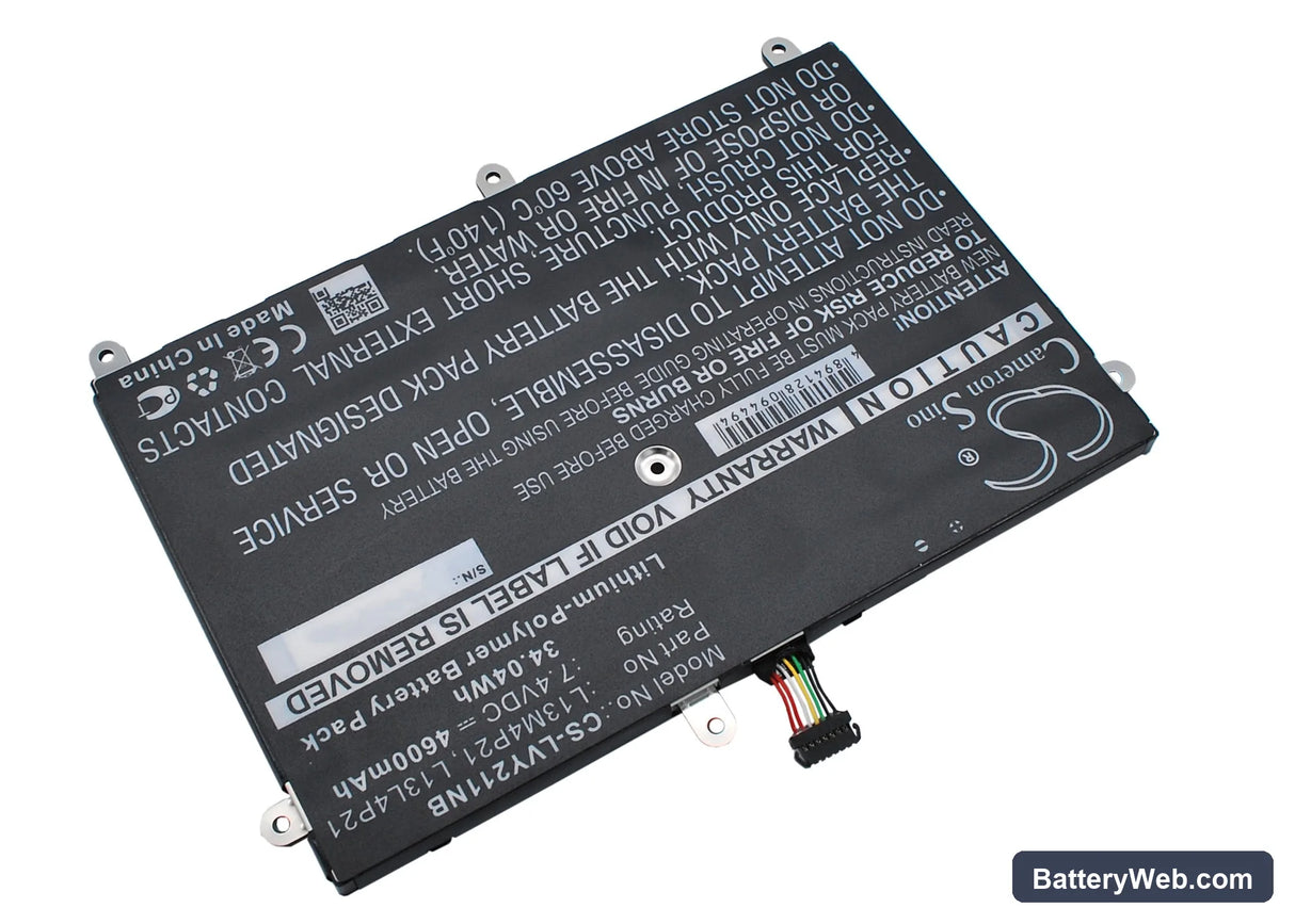 Lenovo Yoga 2 11 Replacement Battery, 7.4V, 4600mAh, Li-Polymer 2