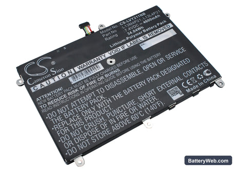 Lenovo Yoga 2 11 Replacement Battery, 7.4V, 4600mAh, Li-Polymer 3