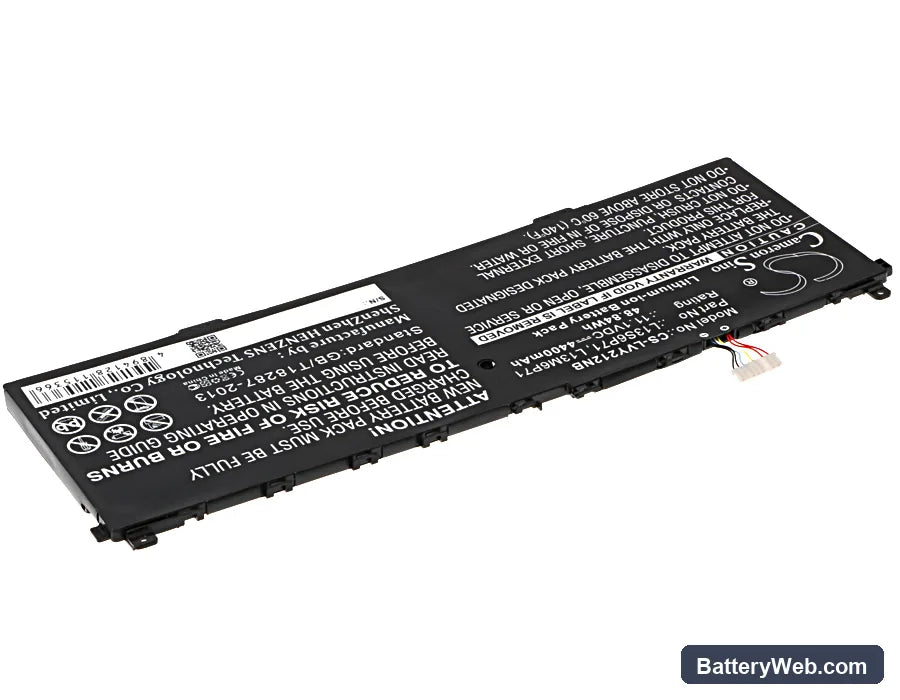 Lenovo Yoga 2 13 Replacement Battery, 11.1V, 4400mAh, Li-ion 2