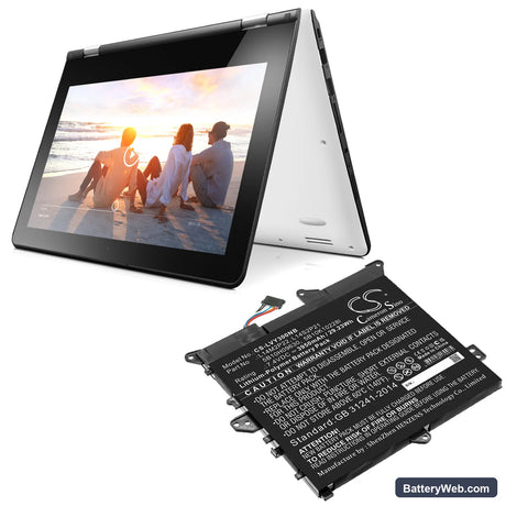 Lenovo Yoga 300-11IBR Replacement Battery, 7.4V, 3950mAh, Li-Polymer 5