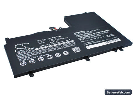 Lenovo Yoga 3 14 Replacement Battery, 7.4V, 6050mAh, Li-Polymer 3