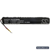 Lenovo Yoga Tablet 3 Replacement Battery, 3.75V, 6100mAh, Li-ion 3