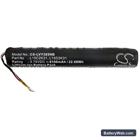 Lenovo Yoga Tablet 3 Replacement Battery, 3.75V, 6100mAh, Li-ion 3