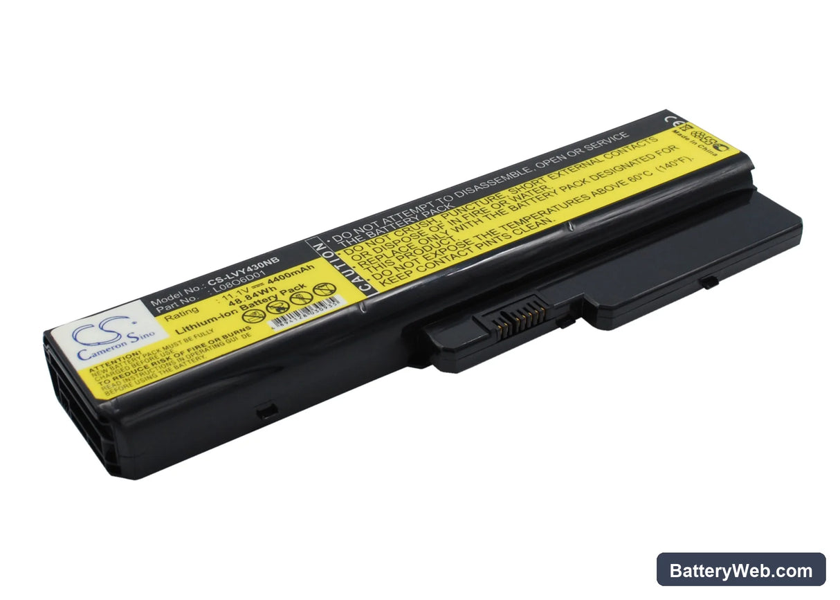 Lenovo ideapad Y430 Replacement Battery, 11.1V, 4400mAh, Li-ion 2