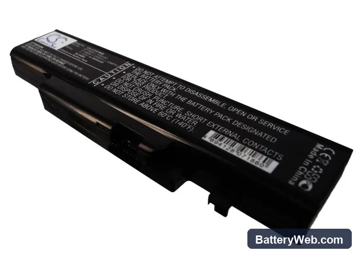 Lenovo IdeaPad Y470 Replacement Battery, 11.1V, 4400mAh, Li-ion 1