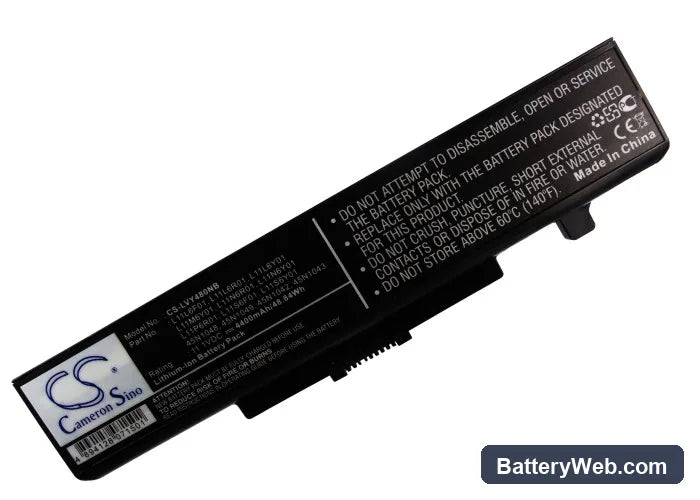 Lenovo Ideapad Y480 Replacement Battery, 11.1V, 4400mAh, Li-ion 5