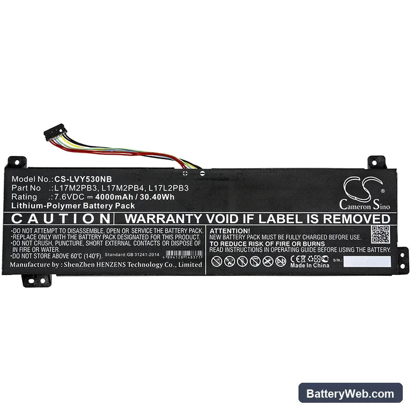 Lenovo Yoga V330-15 Replacement Battery, 7.6V, 4000mAh, Li-Polymer 3