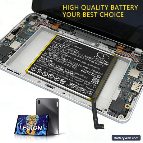 Lenovo Legion Y700 Replacement Battery, 3.87V, 6400mAh, Li-Polymer 6