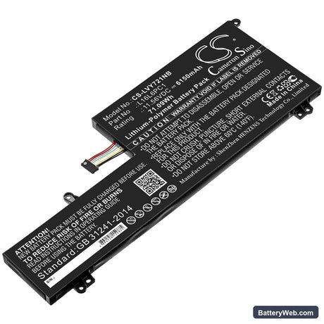 Lenovo Yoga 720-15Ikb Replacement Battery, 11.56V, 6150mAh, Li-Polymer 1