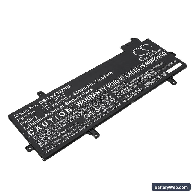 Lenovo ThinkPad Z13 Gen 1 21D20023GP Replacement Battery, 11.64V, 4300mAh, Li-Polymer 1