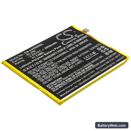 Lenovo Zuk Z5 Replacement Battery, 3.85V, 3050mAh, Li-Polymer 1