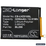 Lenovo Z5s Replacement Battery, 3.85V, 3250mAh, Li-Polymer 3