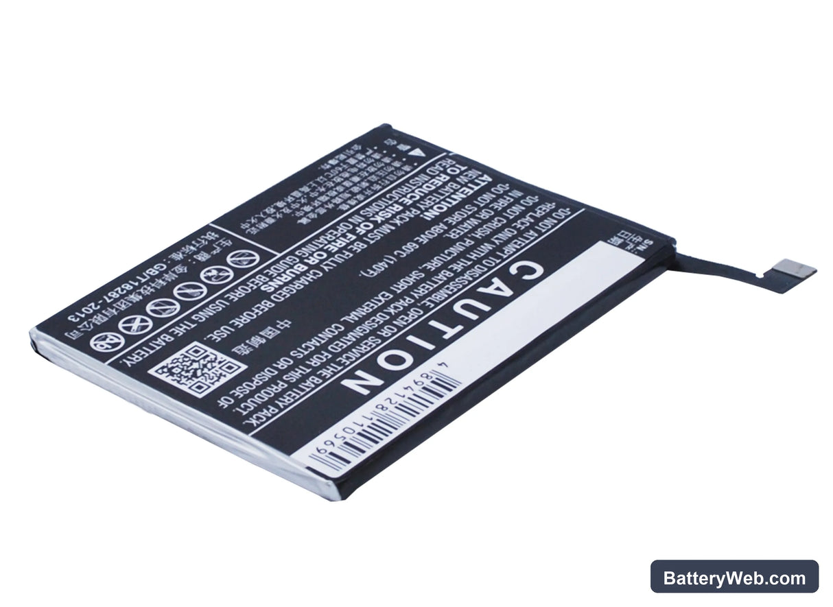 Lenovo Vibe Shot Replacement Battery, 3.8V, 2900mAh, Li-Polymer 4