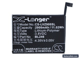 Lenovo Vibe Shot Replacement Battery, 3.8V, 2900mAh, Li-Polymer 5