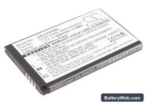 LG LX370 Replacement Battery, 3.7V, 650mAh, Li-ion 1