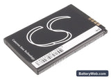 LG LX370 Replacement Battery, 3.7V, 650mAh, Li-ion 3