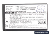 LG LX370 Replacement Battery, 3.7V, 650mAh, Li-ion 5