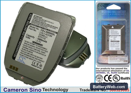 LG VX6000 Replacement Battery, 3.7V, 1000mAh, Li-ion 1