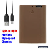 Olympus OM SYSTEM OM-1 Replacement Battery, 7.2V, 2050mAh, Li-ion 6