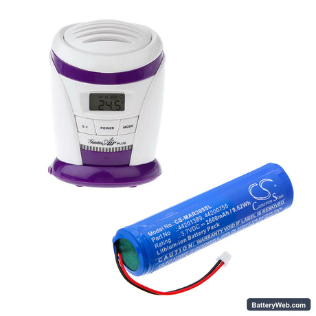 MARES ICON HD Replacement Battery, 3.7V, 2600mAh, Li-ion 6