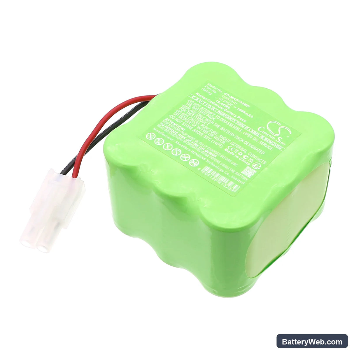 BioControl Air Sampler MAS-100 Replacement Battery, 10.8V, 1800mAh, Ni-CD 1
