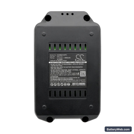 Meister Craft MAS144 Replacement Battery, 14.4V, 3000mAh, Li-ion 5