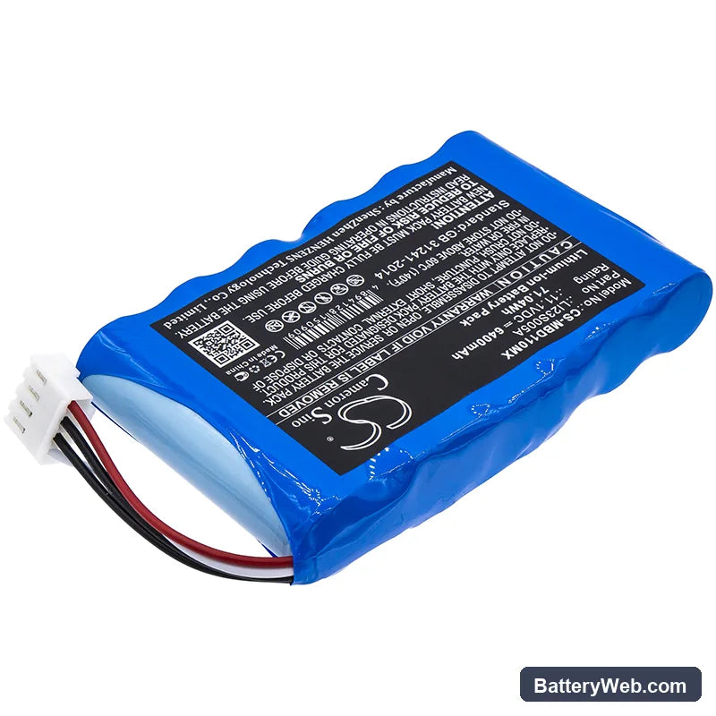 Mindray Umec10 Replacement Battery, 11.1V, 6400mAh, Li-ion 2
