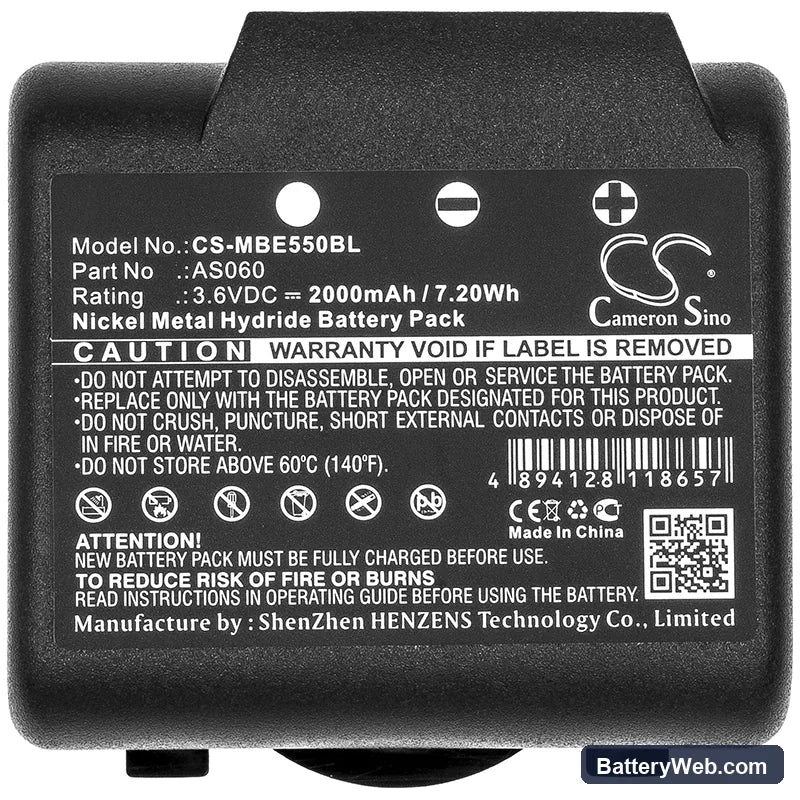 IMET ARES Replacement Battery, 3.6V, 2000mAh, Ni-MH 3