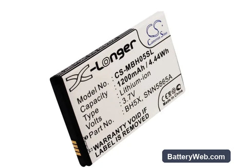 Motorola MB810 Replacement Battery, 3.7V, 1200mAh, Li-ion 5
