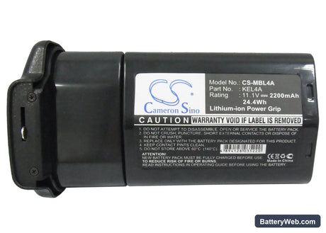 NiKon D300 Replacement Battery, 11.1V, 2200mAh, Li-ion 5
