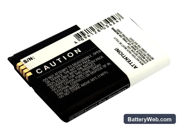 Motorola Backflip Replacement Battery, 3.7V, 1100mAh, Li-ion 3