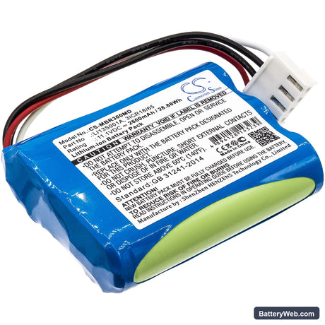 Mindray BeneHeart R3 Replacement Battery, 11.1V, 2600mAh, Li-ion 1