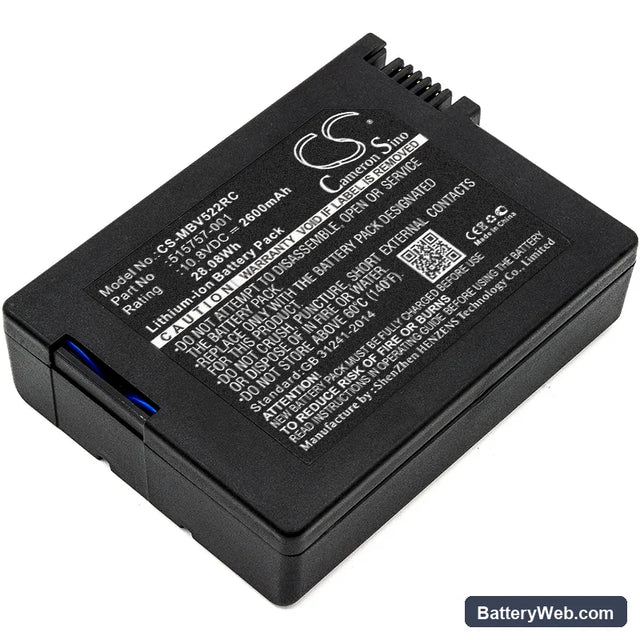 Motorola SBV5220 Replacement Battery, 10.8V, 2600mAh, Li-ion 1
